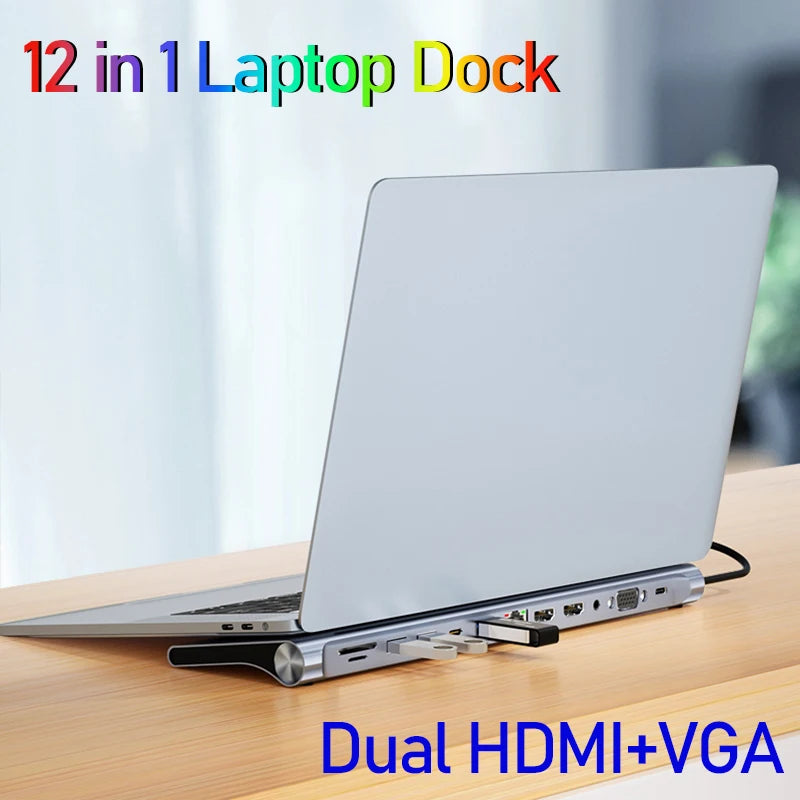 MST Hub USB-C Docking Station with Dual HDMI - Jrw solutions