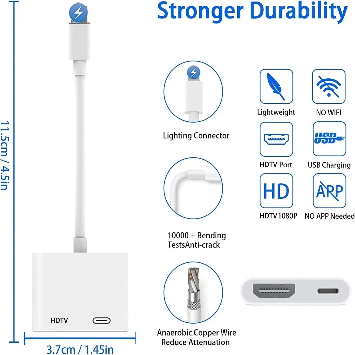 HDMI-compatible Adapter projection cable Connector - Jrw solutions