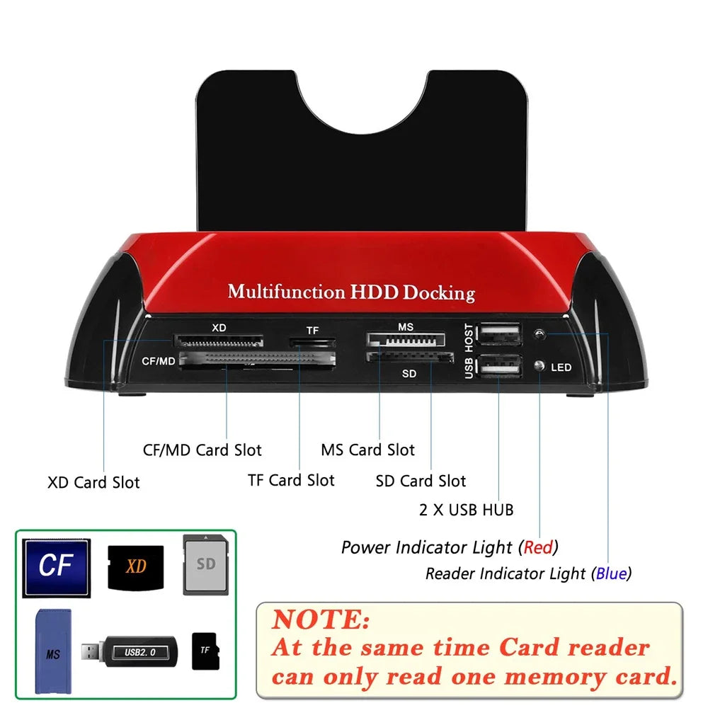 IDE Docking Station Dual Slots External Hard Disk Enclosure - Jrw solutions