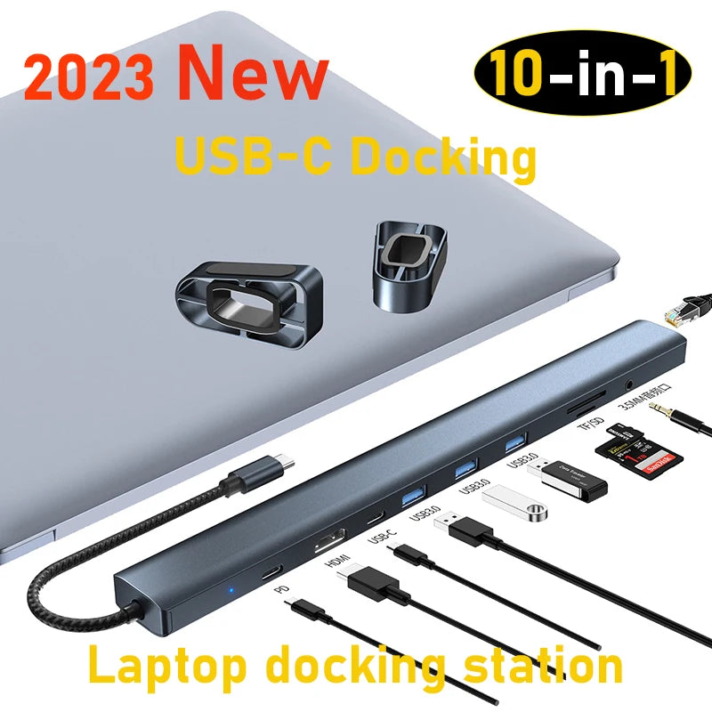 MST Hub USB-C Docking Station with Dual HDMI - Jrw solutions