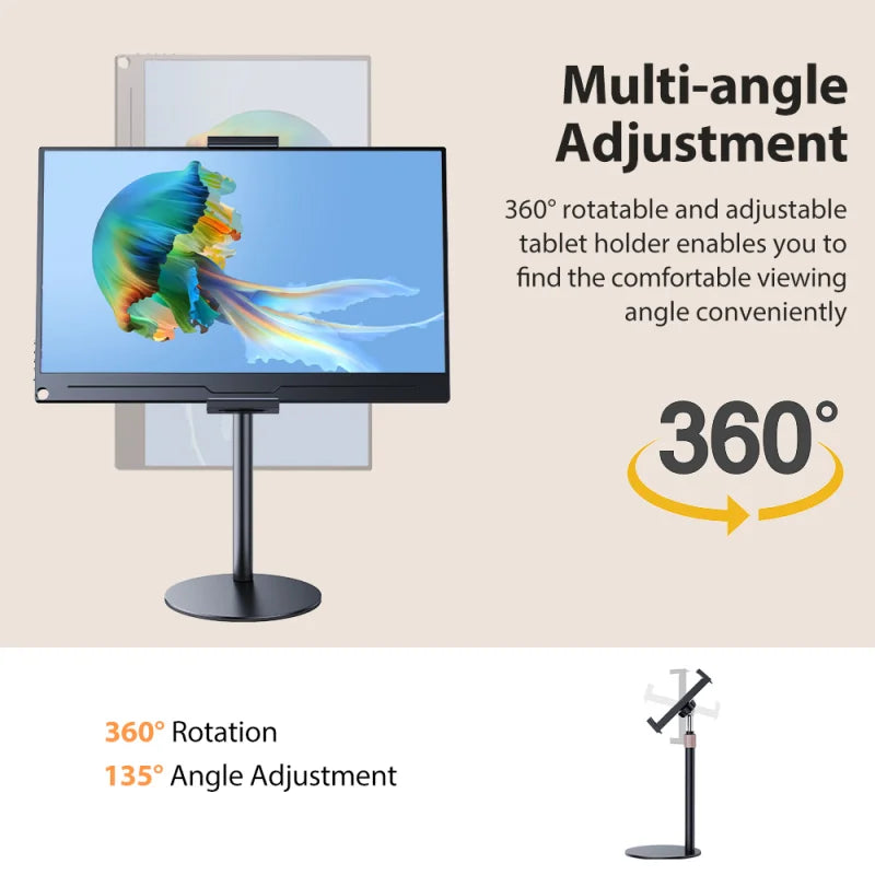 Adjustable Monitor Portable Holder Bracket Stand - Jrw solutions