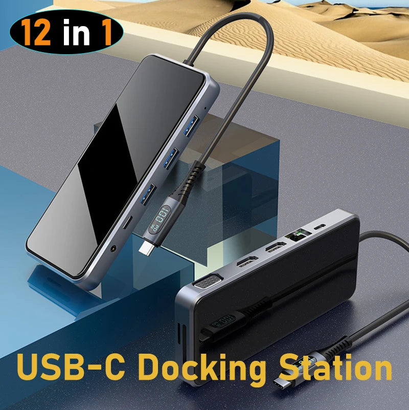 MST Hub USB-C Docking Station with Dual HDMI - Jrw solutions