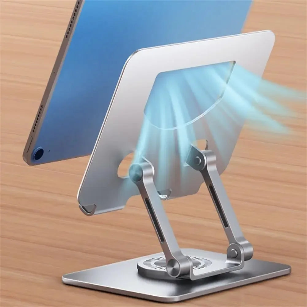 Adjustable Foldable Desktop Tablet Stand, 360° Rotatable, Compatible with 4.7-12 Inch iPad - Jrw solutions