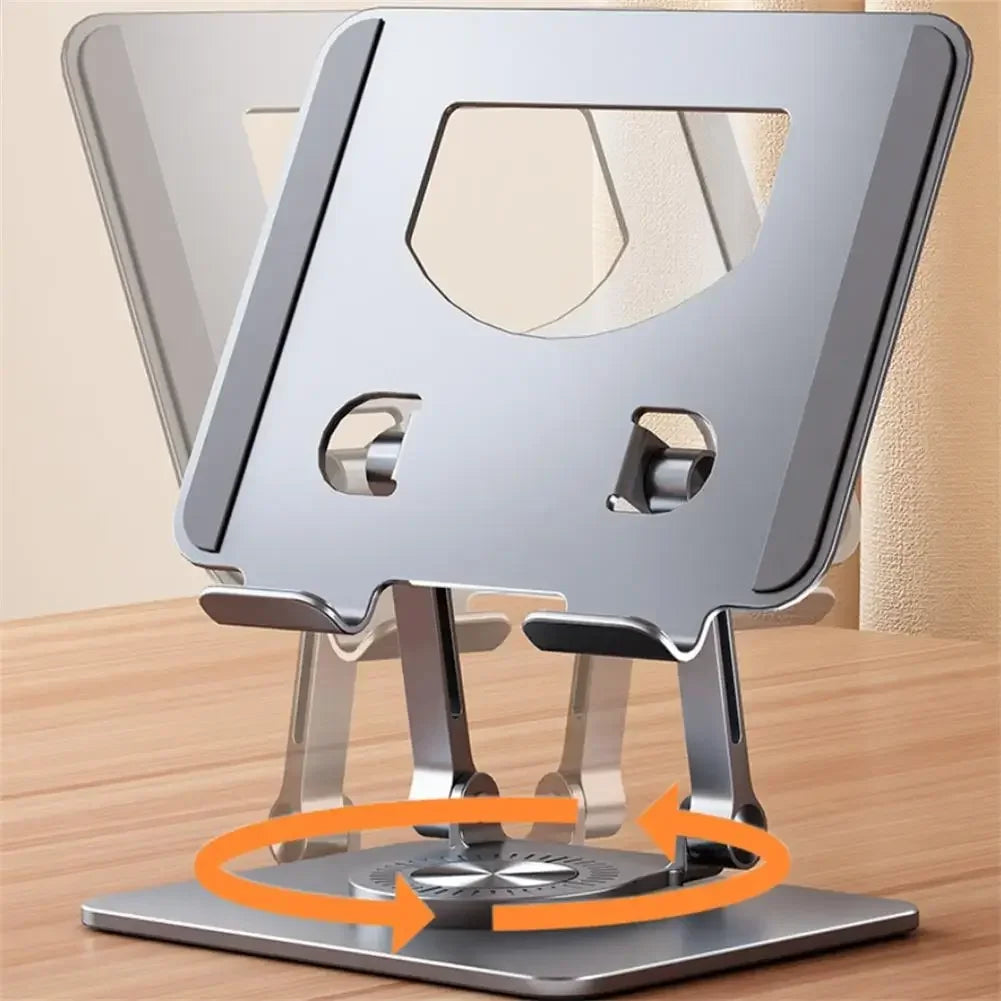 Adjustable Foldable Desktop Tablet Stand, 360° Rotatable, Compatible with 4.7-12 Inch iPad - Jrw solutions