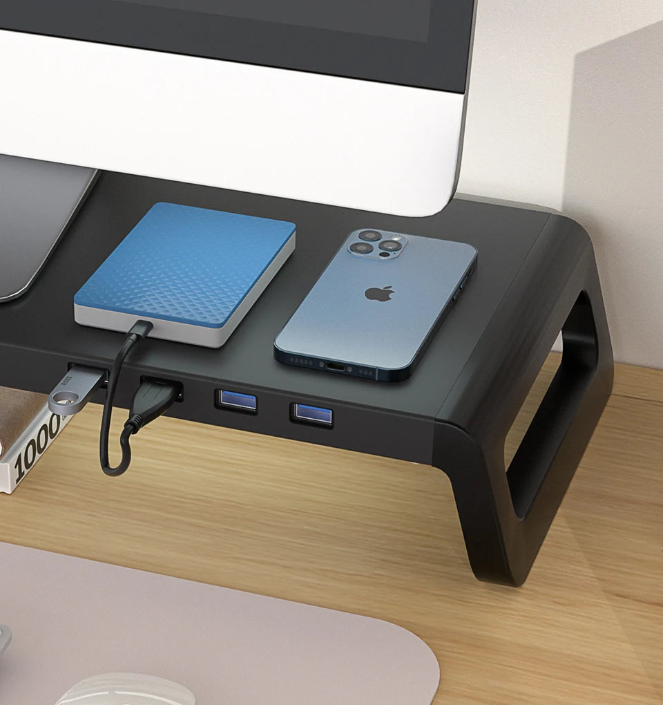 Adjustable Monitor Stand with USB Hub - Jrw solutions