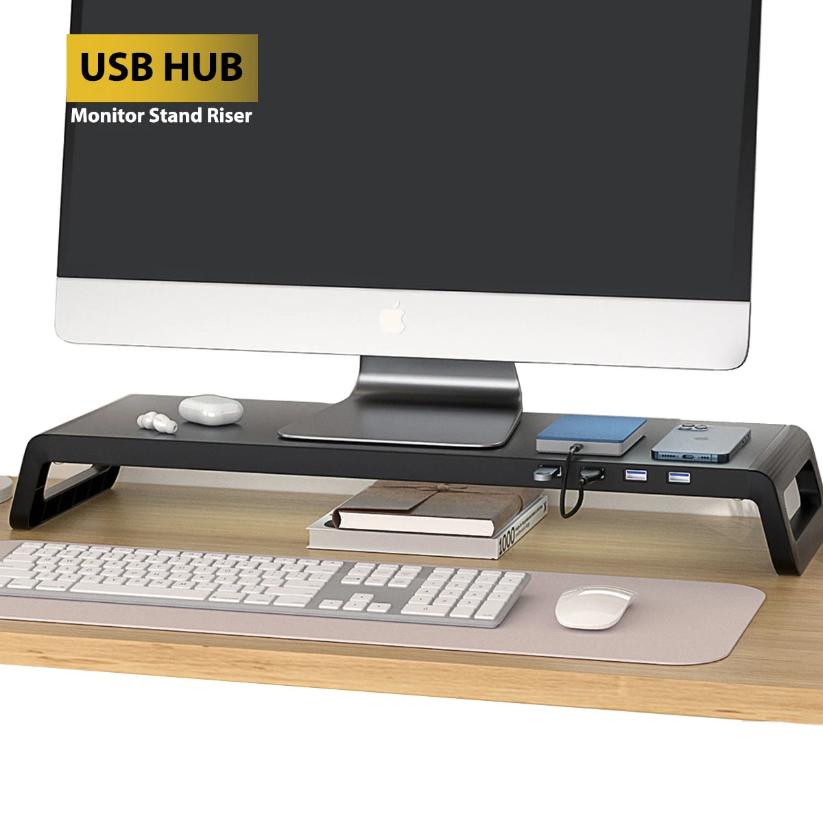 Adjustable Monitor Stand with USB Hub - Jrw solutions